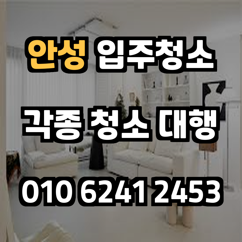 안성 입주청소 이사 전 필수 준비 깨끗한 새출발을 위한 청소 서비스