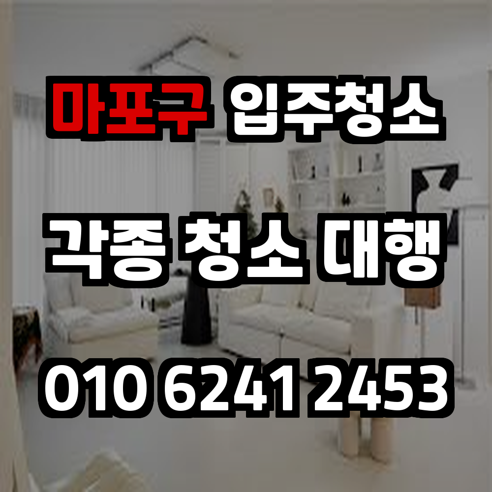 마포구 입주청소 전문가와 함께하는 깔끔한 새집 준비 청소 서비스