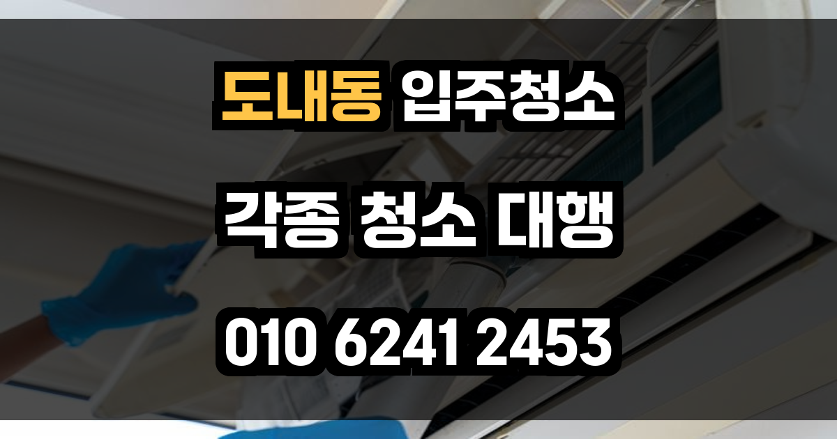 도내동 입주청소