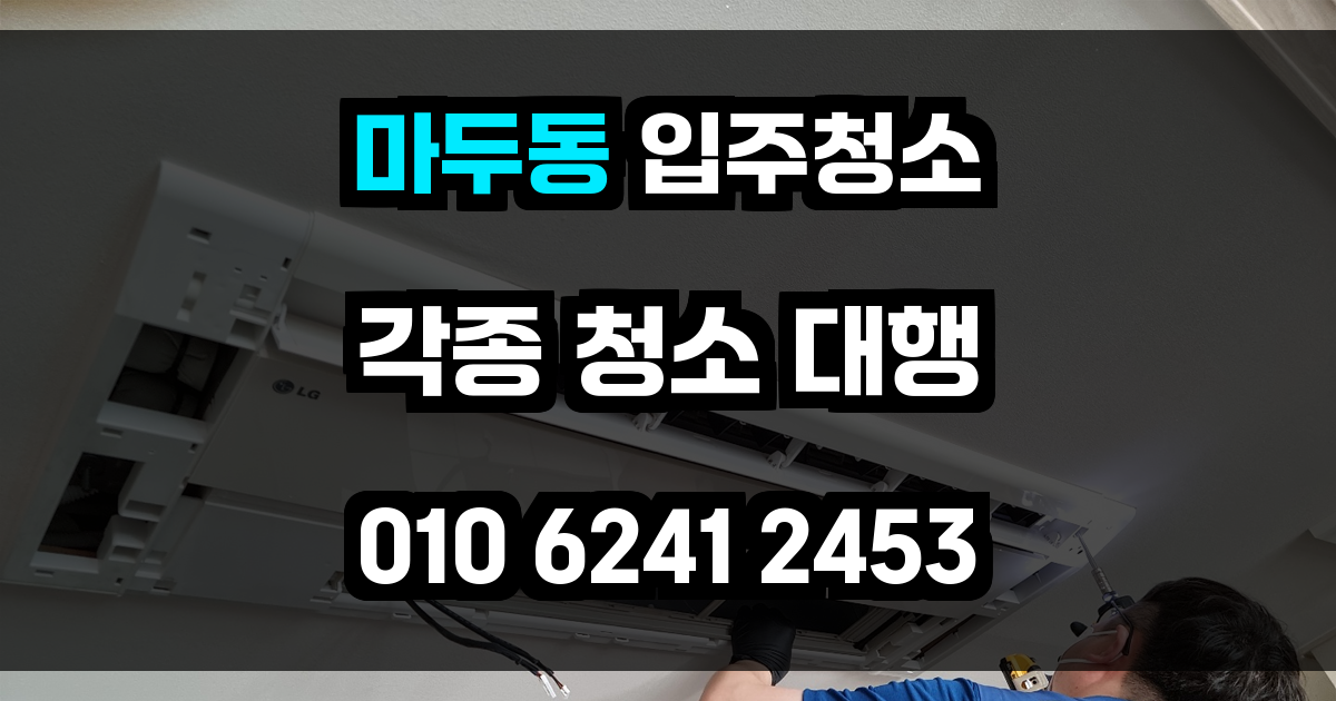 마두동 입주청소