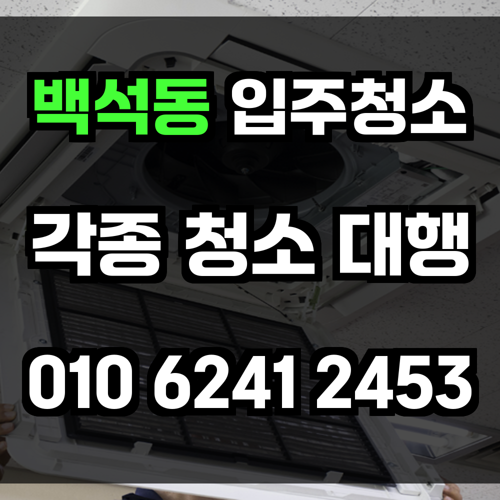 백석동 입주청소
