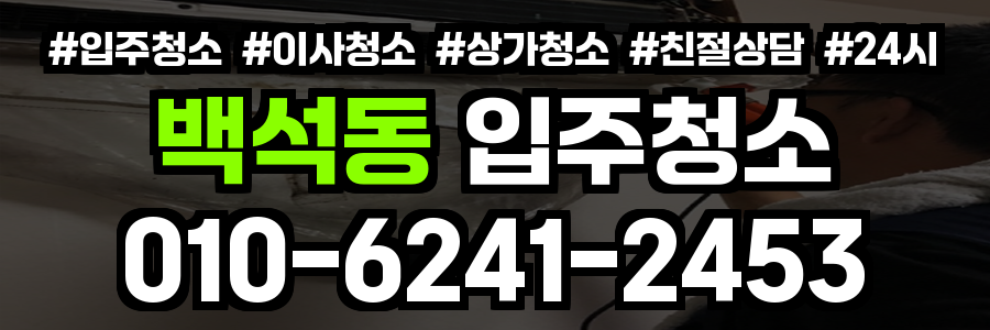 백석동 입주청소
