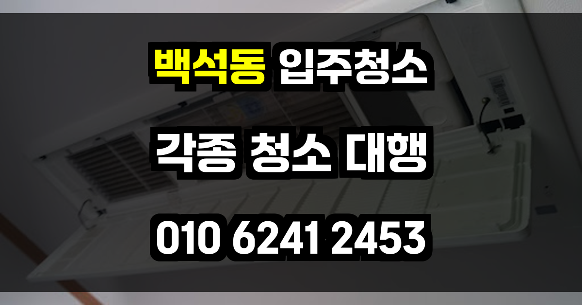 백석동 입주청소