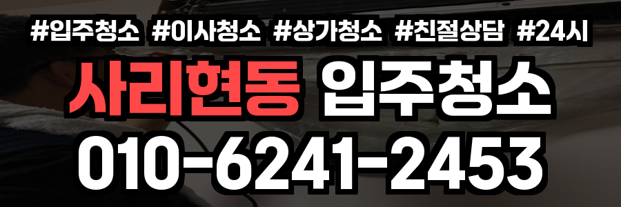 사리현동 입주청소