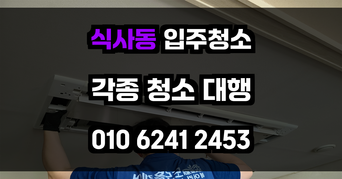식사동 입주청소