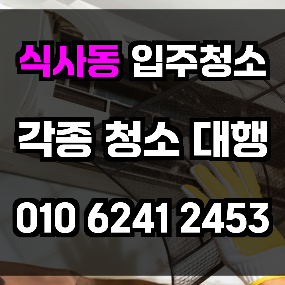 식사동 입주청소