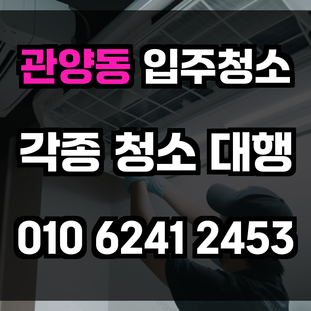 관양동 입주청소