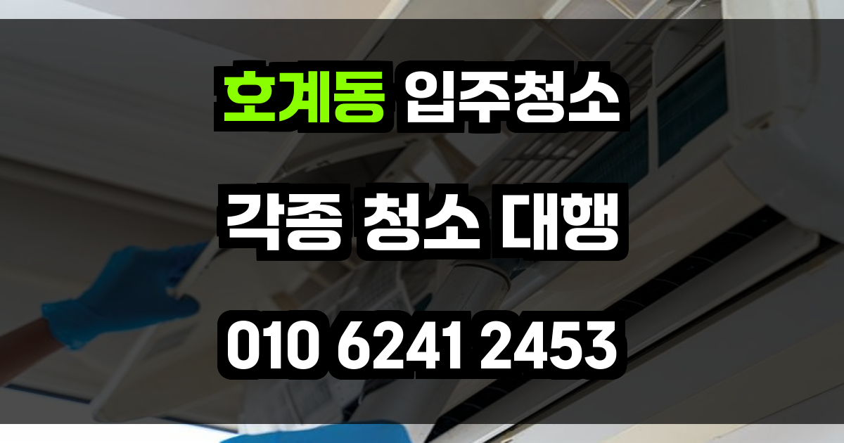 호계동 입주청소