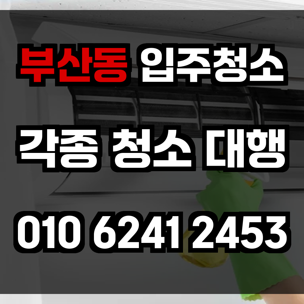 부산동 입주청소