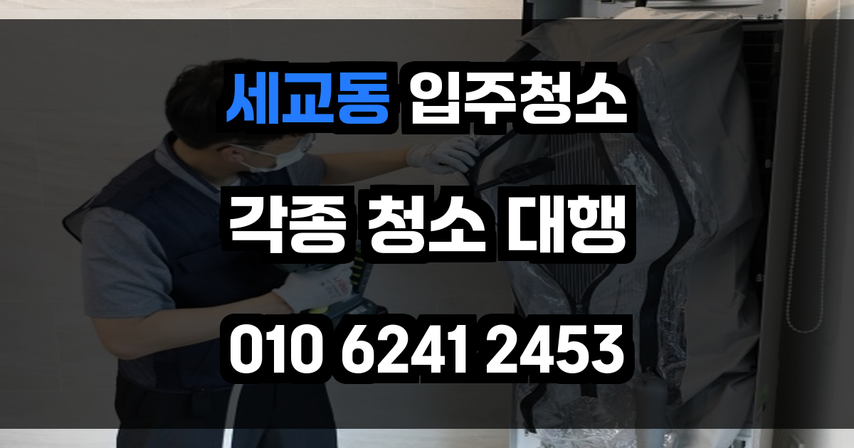 세교동 입주청소