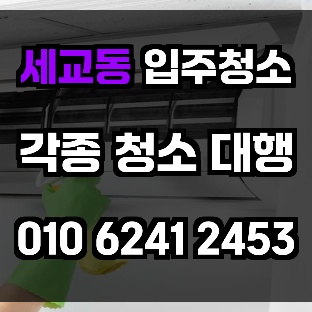 세교동 입주청소