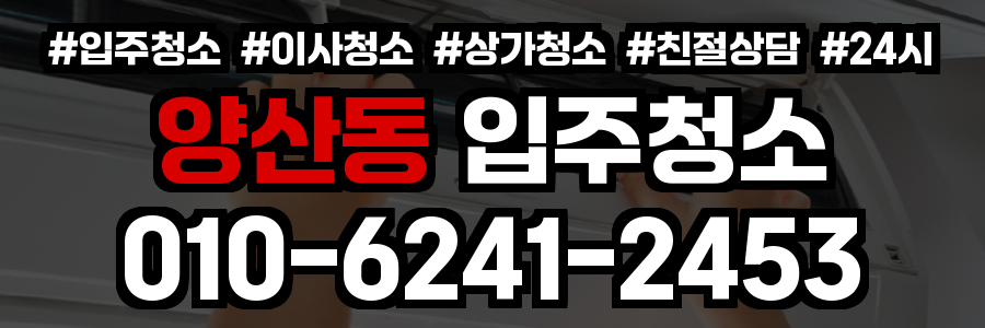 양산동 입주청소
