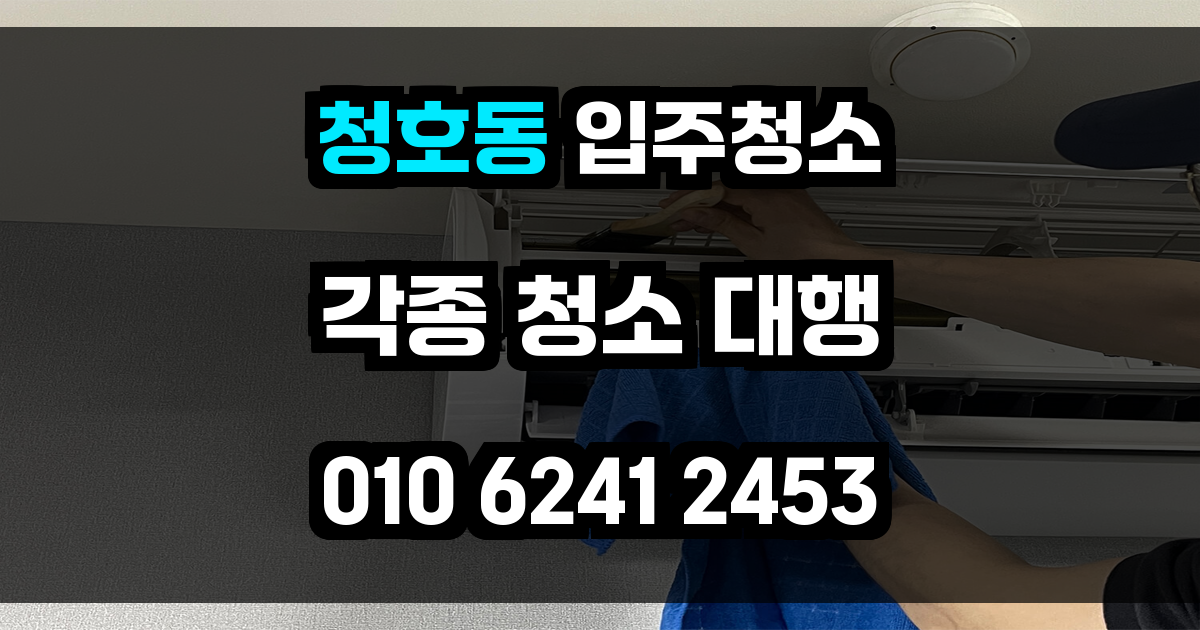 청호동 입주청소