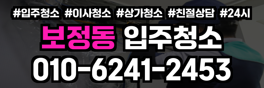 보정동 입주청소