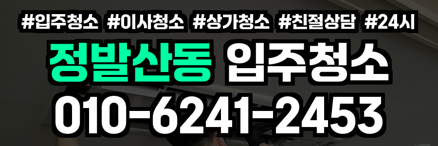 정발산동 입주청소