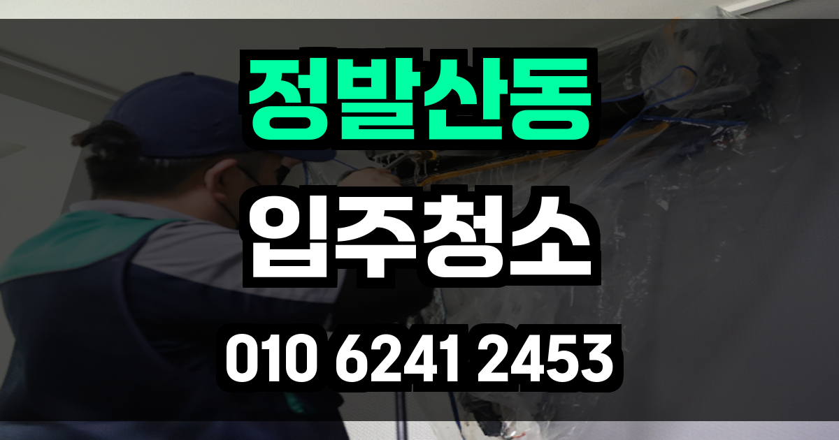 정발산동 입주청소