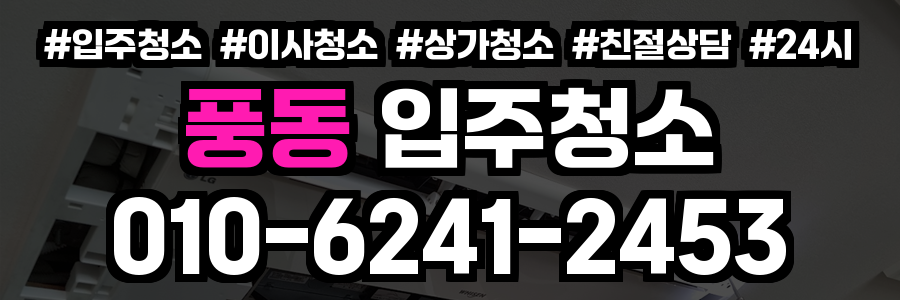 풍동 입주청소