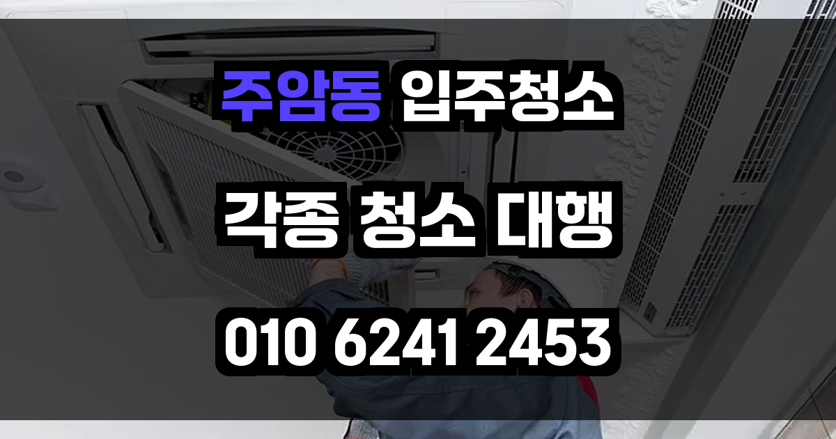 주암동 입주청소