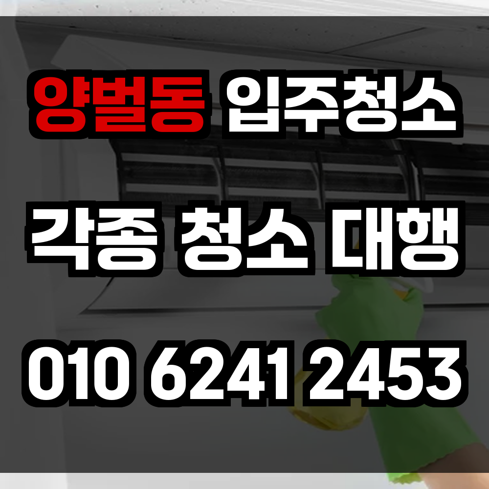 양벌동 입주청소