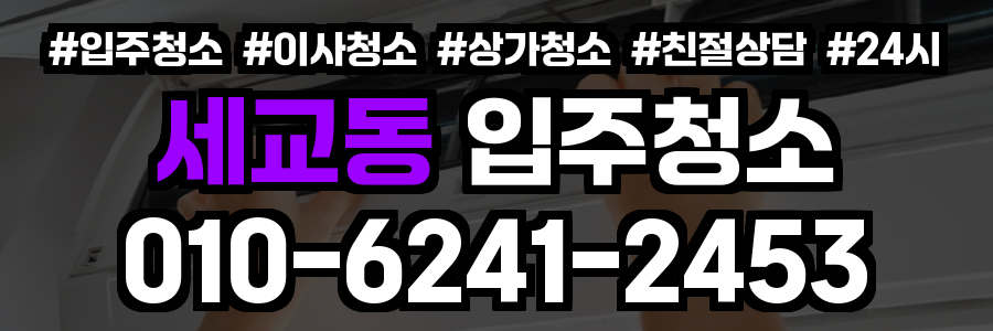 세교동 입주청소