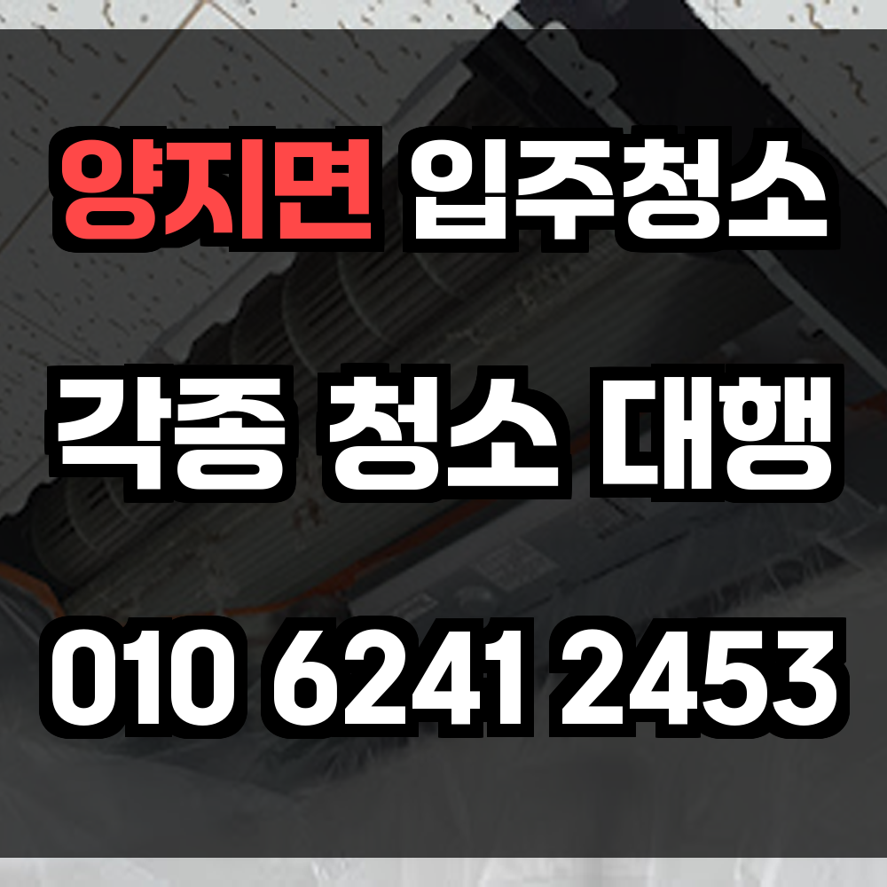 양지면 입주청소