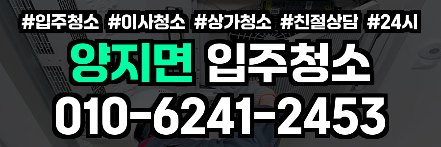 양지면 입주청소