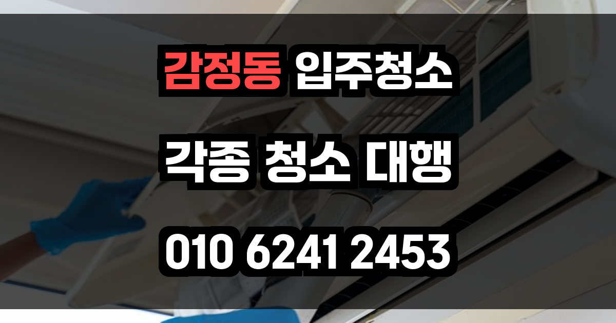감정동 입주청소