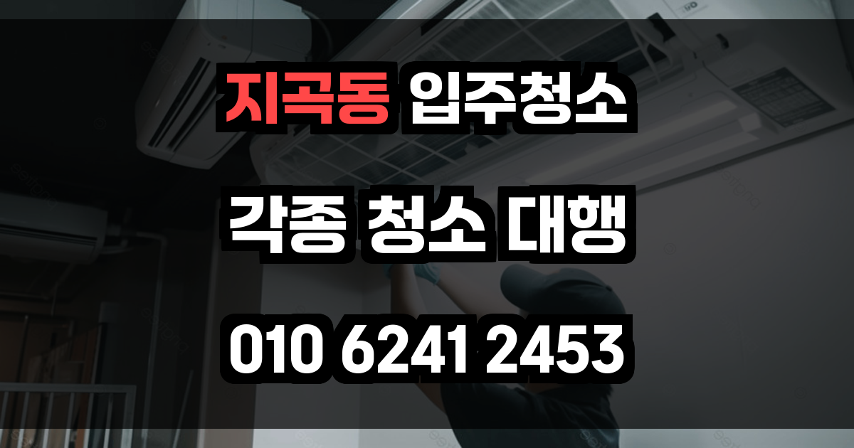 지곡동 입주청소