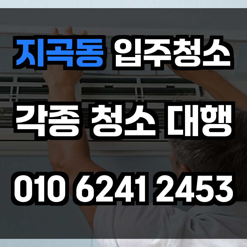지곡동 입주청소