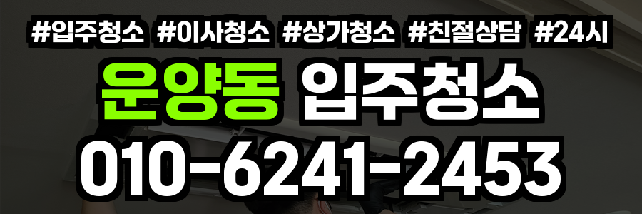 운양동 입주청소