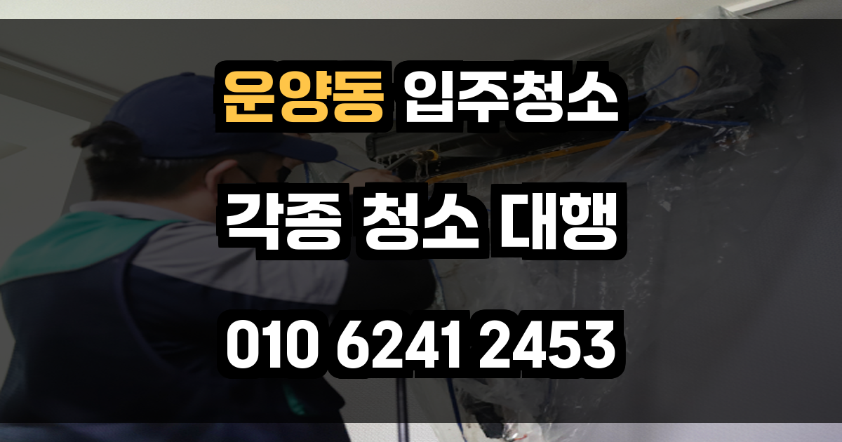 운양동 입주청소