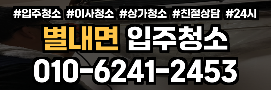 별내면 입주청소