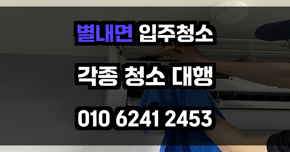 별내면 입주청소