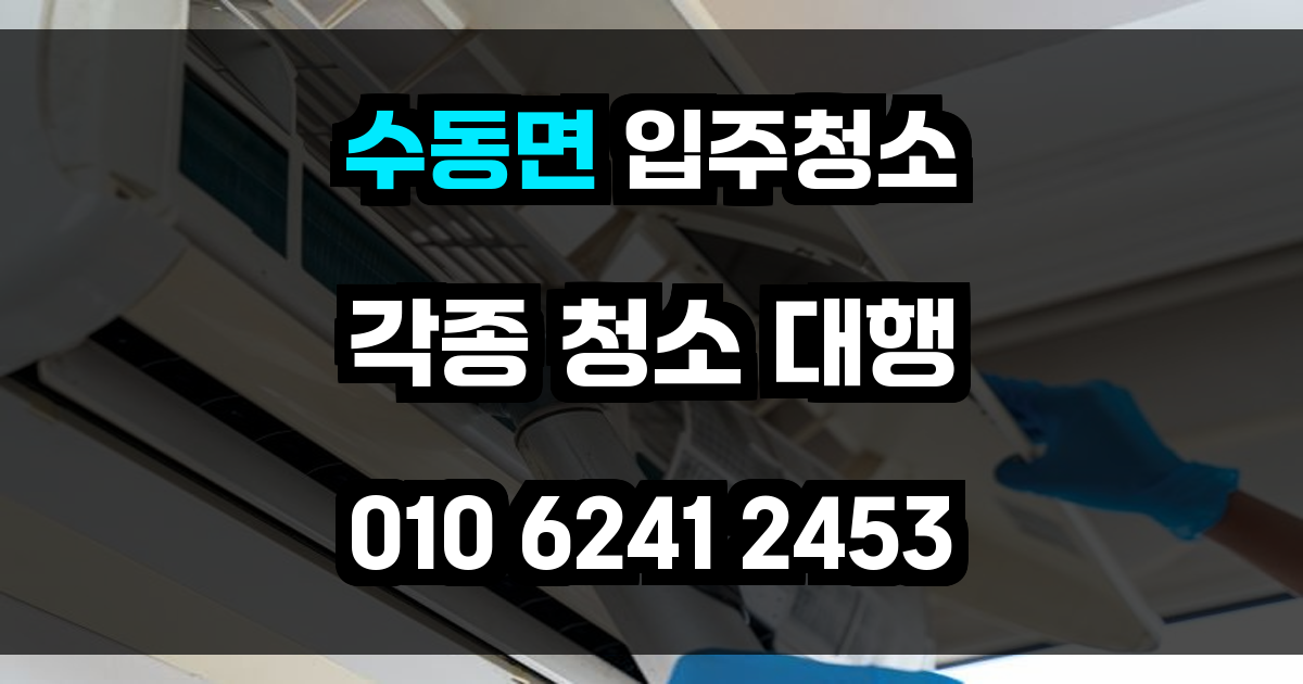 수동면 입주청소