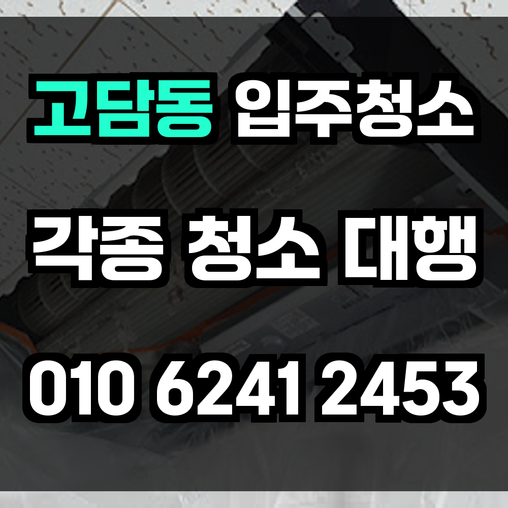 고담동 입주청소
