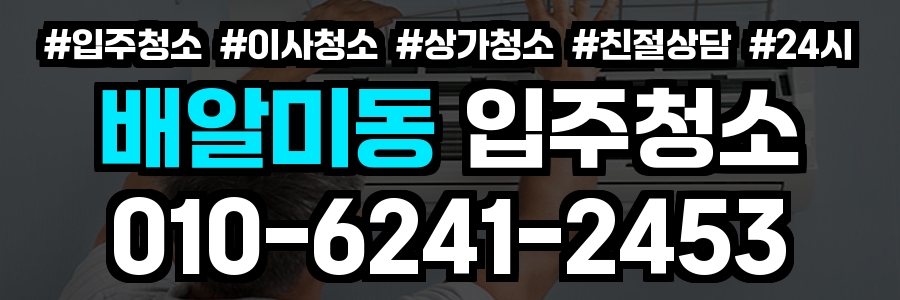 배알미동 입주청소