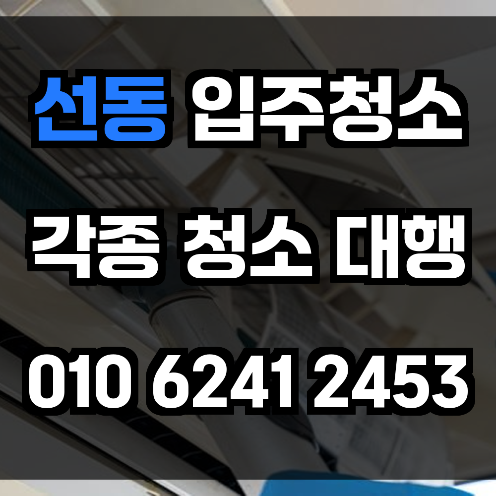 선동 입주청소