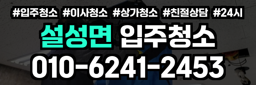 설성면 입주청소