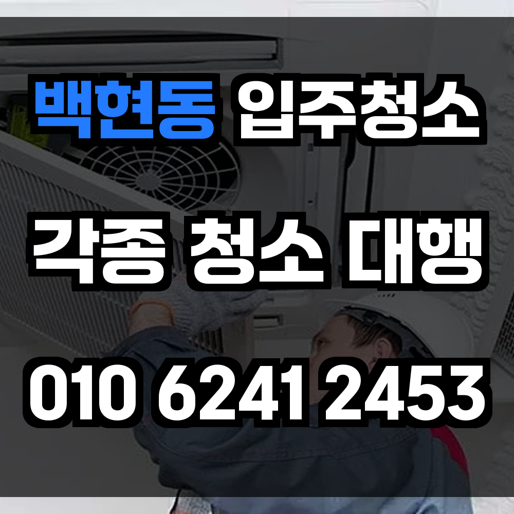 백현동 입주청소