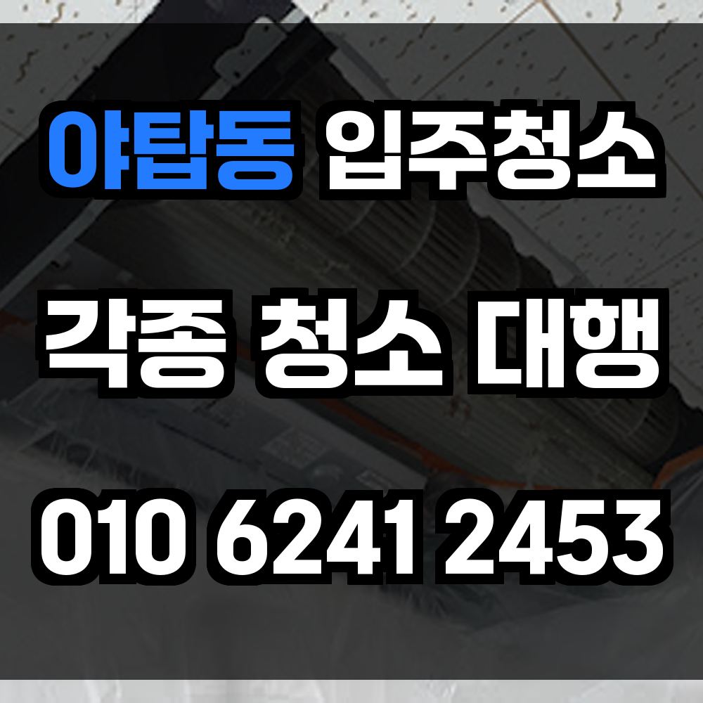 야탑동 입주청소