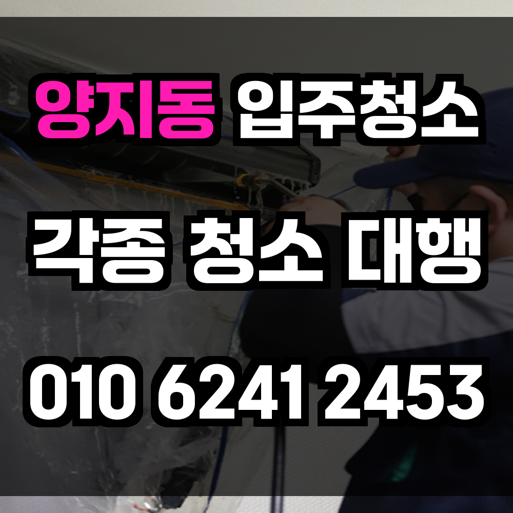 양지동 입주청소