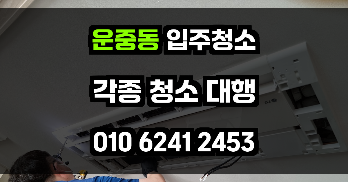운중동 입주청소