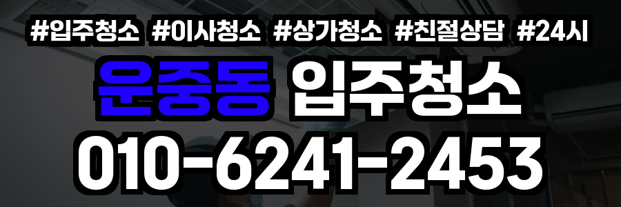 운중동 입주청소