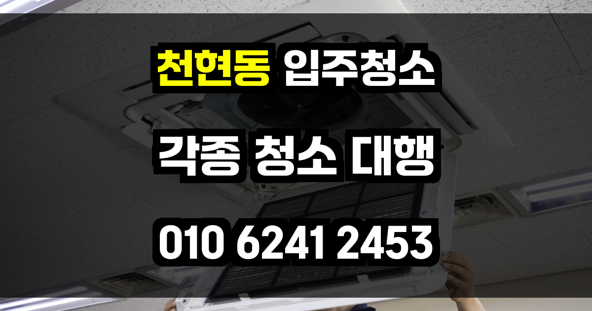 천현동 입주청소