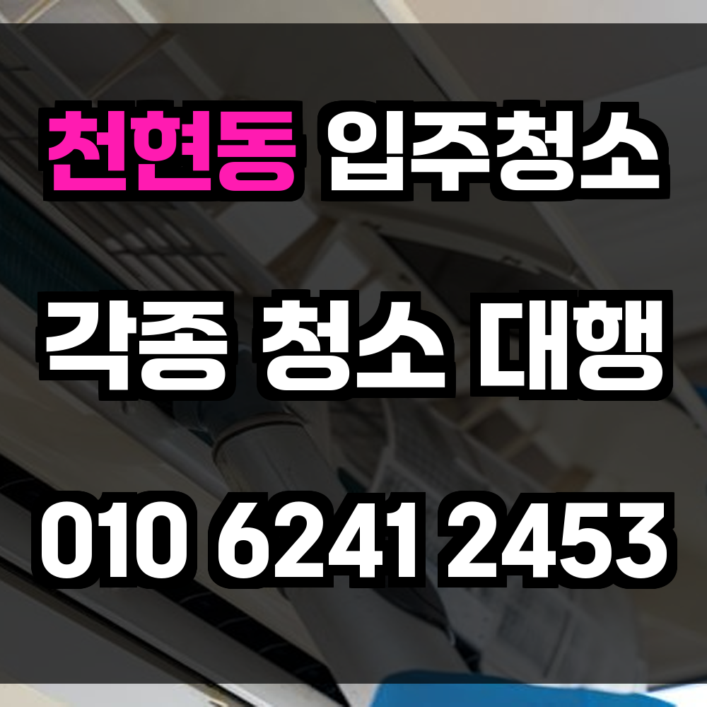 천현동 입주청소