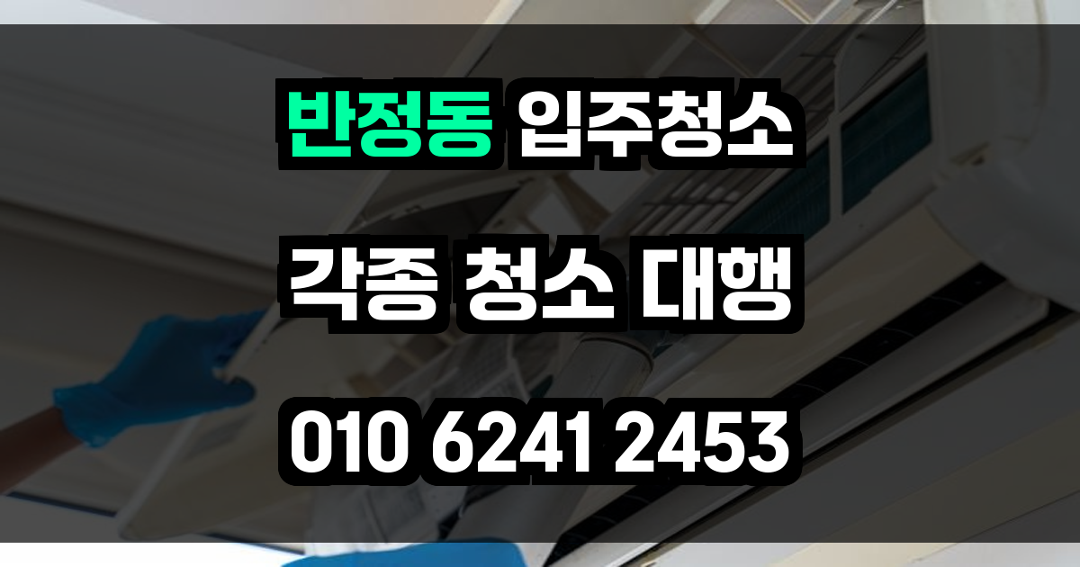 반정동 입주청소