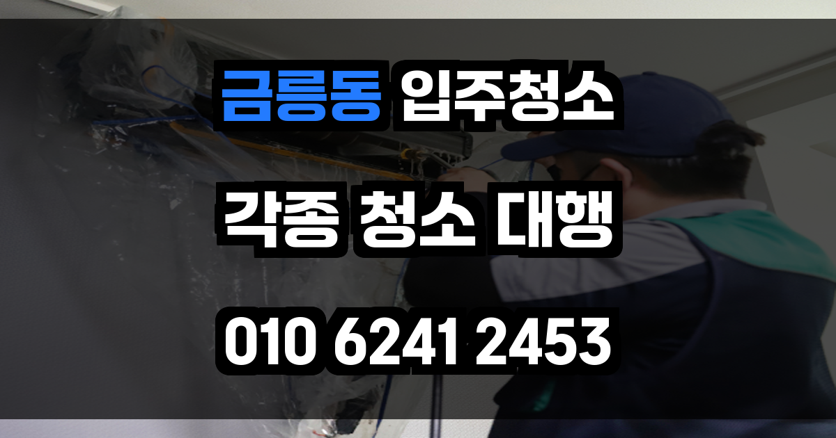 금름동 입주청소