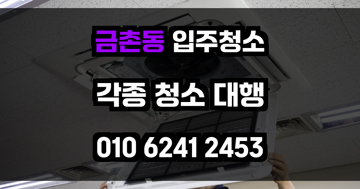금촌동 입주청소