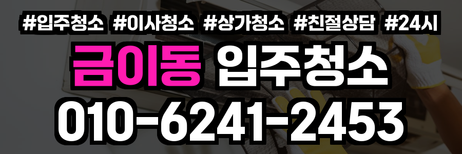 금이동 입주청소