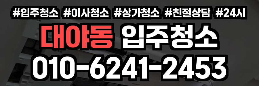 대야동 입주청소